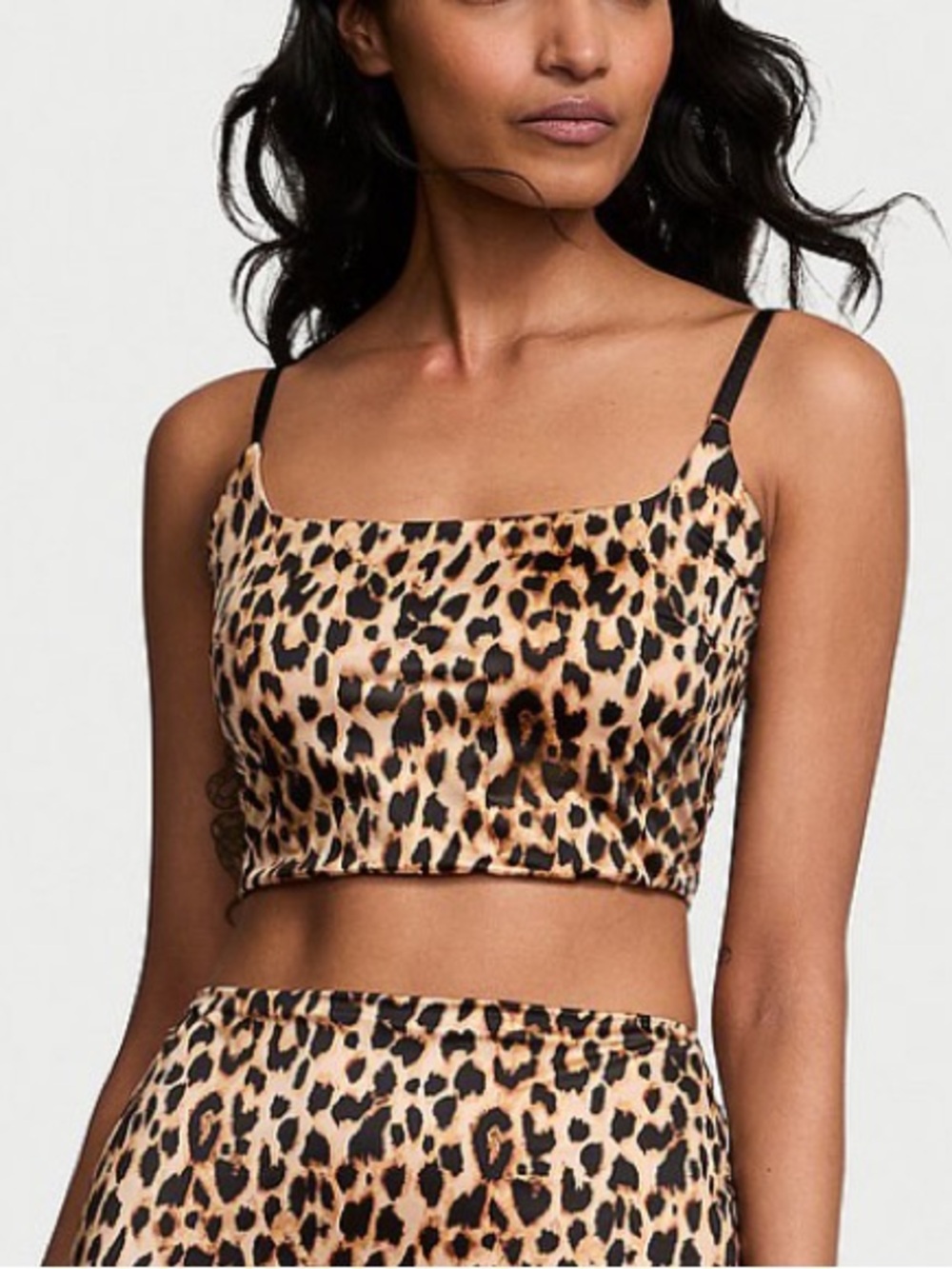 Victoria's Secret Leopard Print Bralette Top - Tan, Black, Small